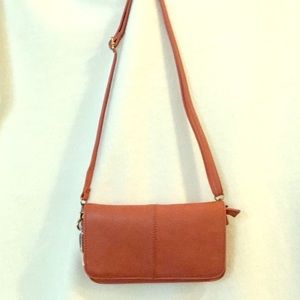 Crossbody/wristlet bag.